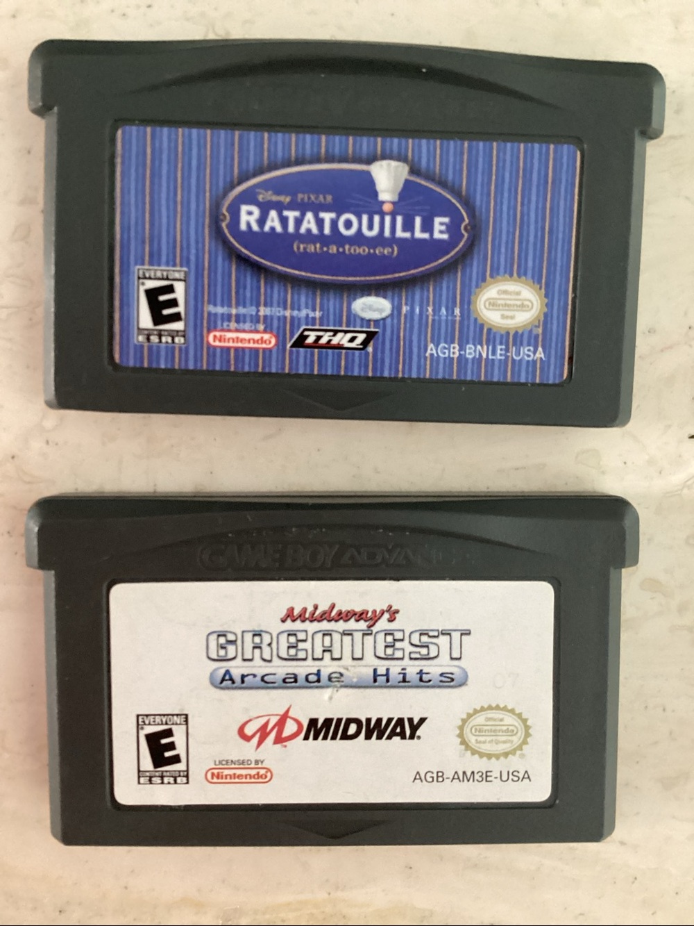 Ratatouille Game Boy Advance & Midway’s Greatest Arcade Hits Gameboy Advance GBA